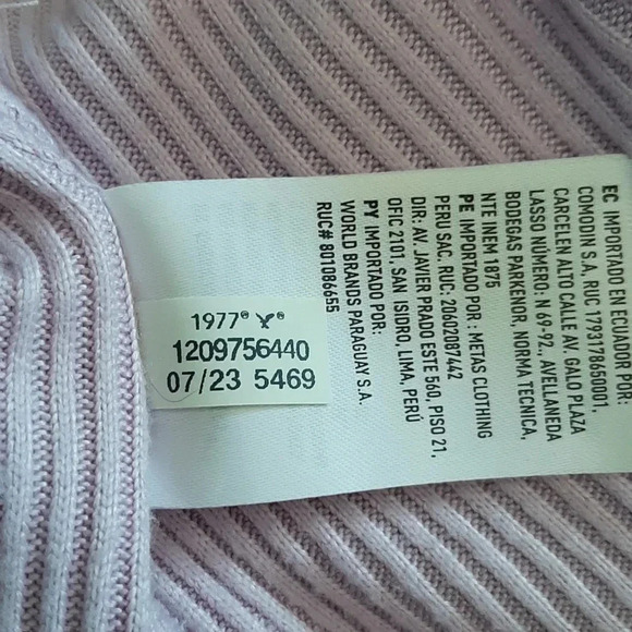 American Eagle Purple Women's Sleeveless Stretchy Ribbed Tank Top | M - Picture 7 of 7